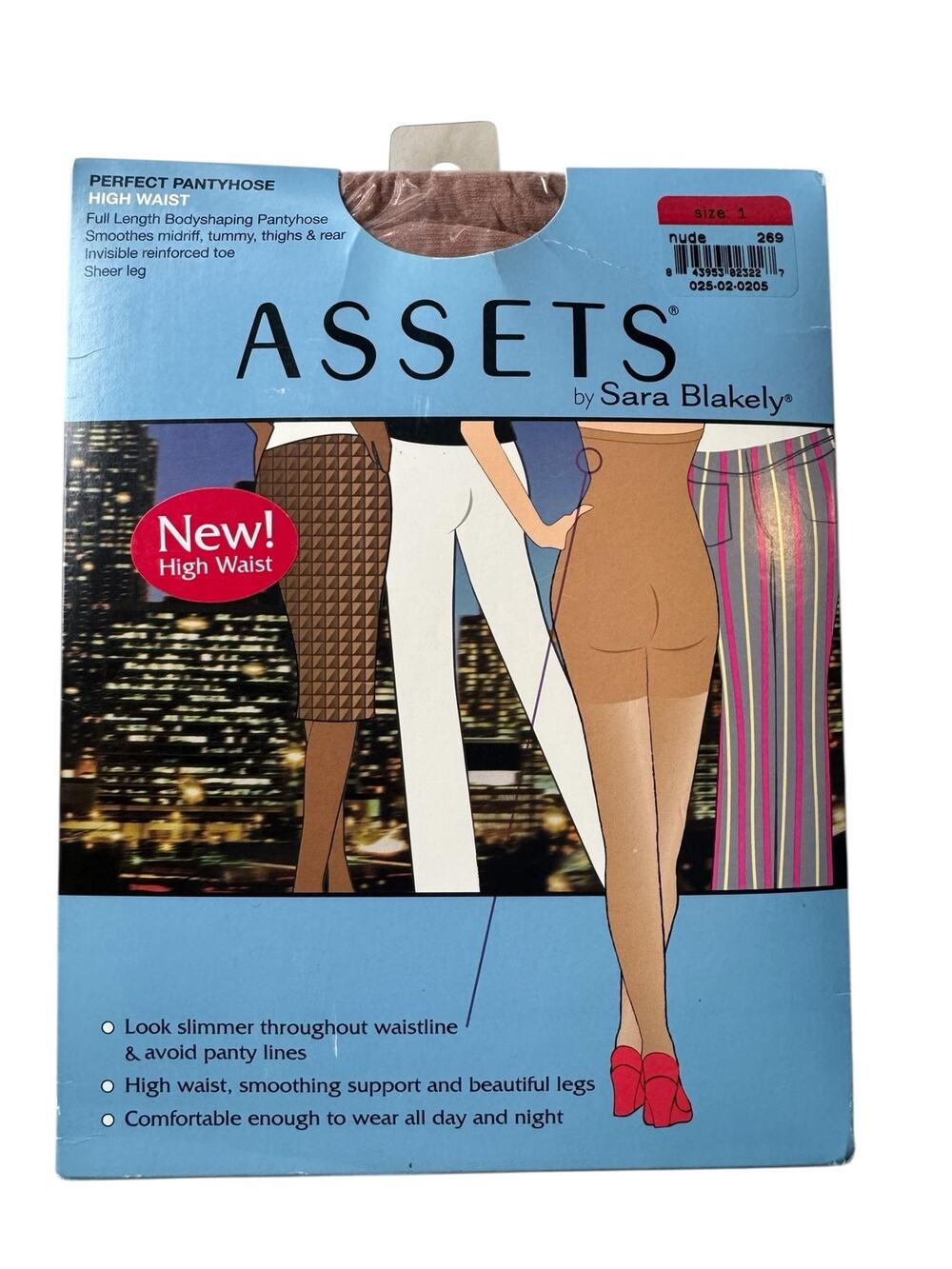 SPANX ASSETS *New* Perfect Pantyhose High Waist Panty Nude Size 1 Full Length